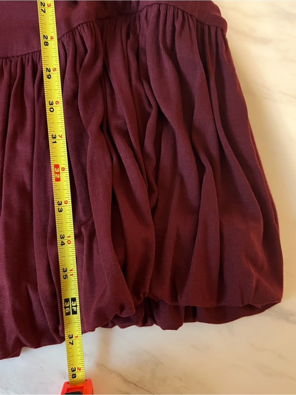 NWT Arizona Jean Co Zinfandel Cowl Neck Bubble Hem Dress XXL 3/4 Sleeve - Picture 7 of 7